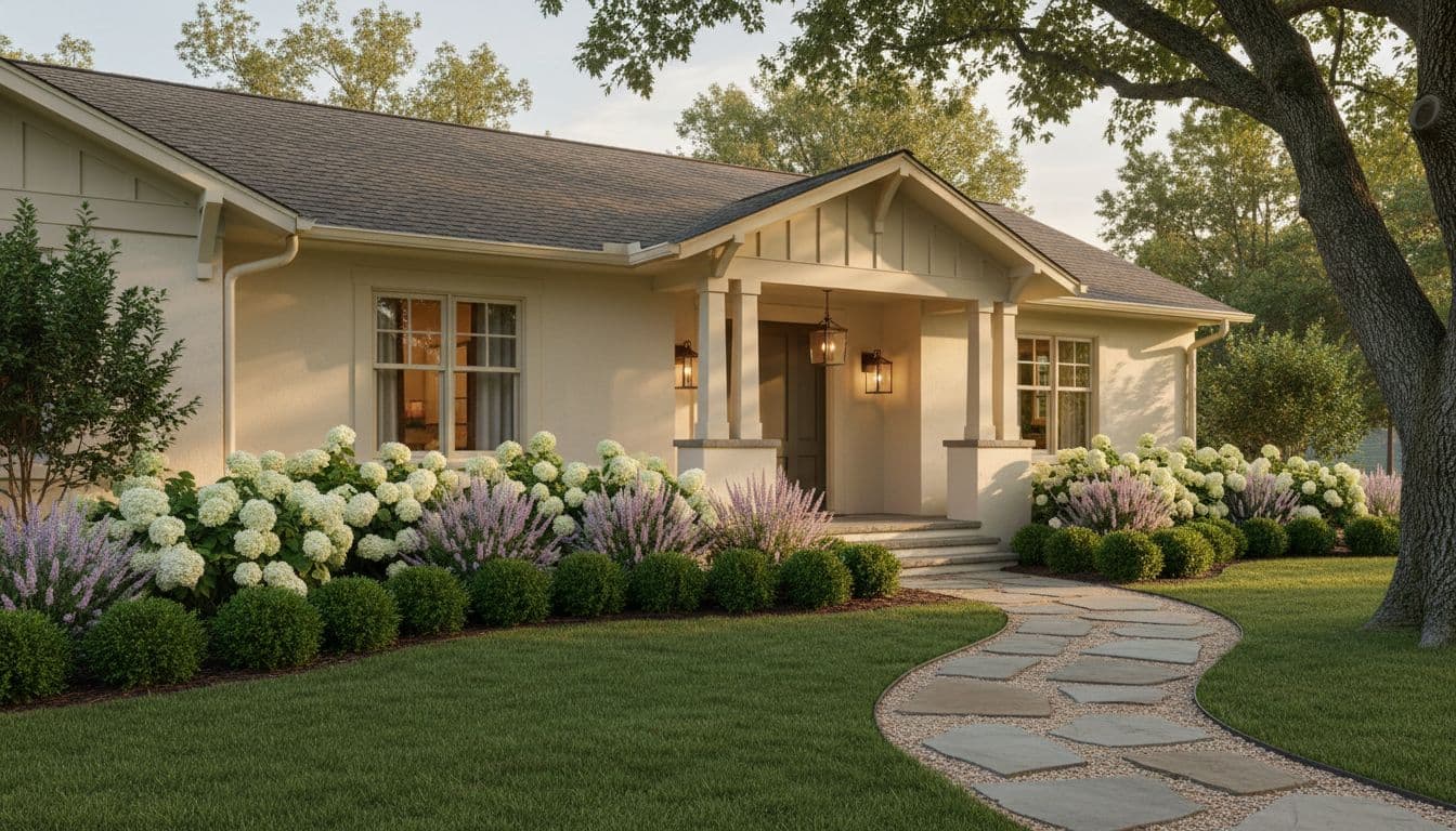 AI front yard curb appeal idea generated by FlorAI